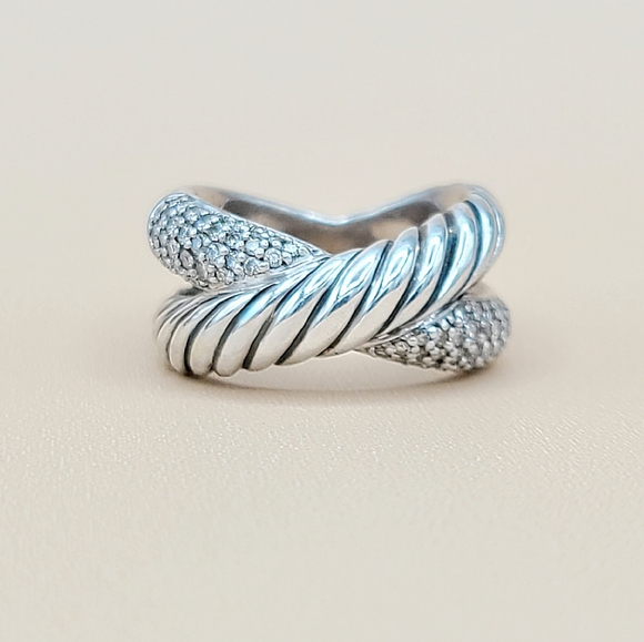 David Yurman Crossover X Diamond Ring - Picture 2 of 16